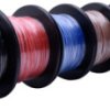 PVC-stranded wires kit, 0.14 mm², black/white/red/blue/brown/gray/green-yellow, outer Ø 1.3 mm, 19011CA084
