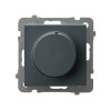 SONATA Ściemniacz przyciskowo-obrotowy przystosowany do obciążenia żarowego i halogenowego szary grafit ŁP-8R/m/73