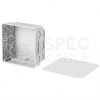 Puszka instalacyjna podtynkowa 100x100x50mm IP20 z białą pokrywą SIMET