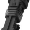 Socket, unequipped, 2 pole, straight, 1 row, black, 2141467-1