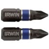 IRWIN® 1923352 Impact Screwdriver Bits Pozi PZ1 25mm (Pack 2)