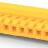 Socket housing, 12 pole, pitch 3.96 mm, straight, orange, 4-640426-2