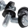 Screw, steel, (L) 20 mm, black/silver, 1421SWM50