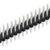 Pin header, 30 pole, pitch 2 mm, straight, black, 10136855