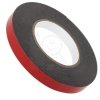 Taśma dwustronna 15mm 10mb czer./czarna pianka 837