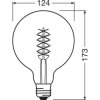 Żarówka Dekoracyjna LED E27 G125 4,8W = 37W 420lm 2200K Ciepła 320 Filament Ściemnialna OSRAM Vintage 1906