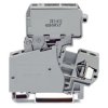WAGO 281-613 10mm Fuse ¼x1in Disconnect Terminal Block Grey AWG 28-12