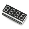 Moduł 4-cyfrowego wyświetlacza 7-segmentowego 0,56'' Backpack - czerwony I2C - STEMMA QT/Qwiic - Adafruit 878