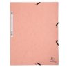Koperta na dokumenty, rozmiar: A4, Koralowy, Laminowana płyta cętkowana
