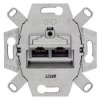 Uniwersalne gniazdo przyłączeniowe DELTA 2x 8-pin RJ45 kat. 6 E komp.