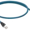 0985 806 104/5 M EtherNet/IP, gniazdo M12 4 stykowe, kodowanie D + RJ45, 24 AWG, TPE, 2 pary, nieekranowany, LUMBERG, 8142