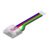 Złącze do taśmy LED - MC - RGBW 12mm - COB - jednostronne z przewodem - ED00033897