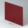 Front plate, acrylic glass, (W x H) 138 x 138 mm, red/transparent, B6145341