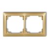 DECO Ramka uniwersalna podwójna z tworzywa DECO Soft złoty 29DRSO-2