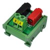 Banana Jack Breakout Board Module, DIN Rail Mount, 1 x 2 Positions