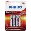 Philips 1546 Power AAA Battery Pack 1.5V Alkaline 4 pcs Long-Lasting