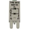 Moduł; zabezpieczający; sygnalizacyjny; LD M41G; 6÷24V; DC; zielony; polaryzacja A1+; do gniazda; szary; Relpol; RoHS