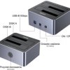 STACJA DOKUJĄCA / KLONUJĄCA DYSKI Y-3026GY01-EU 2 X SATA 2.5 / 3.5 40 TB - 5 Gbps UNITEK