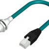 Kabel Ethernet Cat6a długość 500mm Z zakończeniem RS PRO PUR średnica 6.8mm
