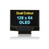 Wyświetlacz OLED 0.96cal Niebieski, żółty macierz pasywna 128 x 64pikseli Midas TAB I2C, równoległe, SPI