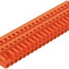 Socket header, 21 pole, pitch 5.08 mm, angled, orange, 231-321/026-000