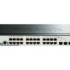 Tak Przełącznik Gigabit 28-portowy , montaż: szafa RACK Gigabit 10/100/1000Mbit/s 24 4, D-Link Element inteligentny