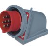 Złącze przemysłowe - zasilające 16A Wtyczka 415 V 6P + E Męski Scame Czerwony Montaż ścienny IP67