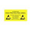 Antistat 055-0007 ESD Warning Sign Yellow Self-Adhesive 300x150mm