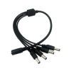 JR-F52 DC 2.1/5.5 mm Power Cord Splitter for 4 Devices CCTV
