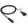 Akyga AK-RD-01C Power Cable Europlug to IEC C7 Figure-8 Copper 1.5m Black