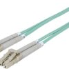Intellinet 750066 światłowodowe do światłowodów kabel 3.00 m turkusowy [1x złącze męskie LC - 1x złącze męskie LC] 50/12