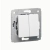 CARIVA Wyłącznik podwójny świecznikowy biały 10Ax-250V 773605 LEGRAND