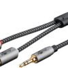Kabel przejściowy audio AUX, jack 3,5 mm na wtyczkę stereo RCA 65289 /3m/