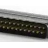 D-Sub plug, 25 pole, standard, equipped, straight, solder cup, 5-747912-2