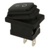 Przełącznik; klawiszowy (kołyskowy); wodoodporny; KCD1-0111- 11_000XX; ON-OFF; 1 tor; czarny; bez podświetlenia; bistabilny; kon