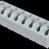 250-608 Terminal strip with operating push buttons, RM 7.5 mm, 17.5A, 8