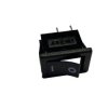 Przełącznik klawisz 250V 6A 2-poz 1-tor 1xNO+NC czarny R9-00 HIGHLY / PW-056