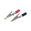 KROKODYL DUŻY NIEIZOLOWANY PROSTY - GNIAZDO BANAN 4mm - L-51mm CZARNY