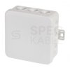 Puszka instalacyjna natynkowa typu KLIK 85x85x40mm hermetyczna IP54 szara E113 F-TRONIC