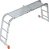 Drabina uniwersalna przegubowa KRAUSE MultiMatic 4x3 z platformą 120687