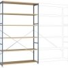 Manuflex RP1345.9006 Moduł podstawowy regału 160 kg (S x W x G) 1470 x 2500 x 1000 mm stal malowany proszkowo srebrne al