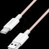 CU0323 Sync and charging cable, USB-C -> A, 60 W, pink, 0.5 m