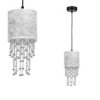 Lampa Wisząca Almeria Silver/Black 1Xe27 Mlp6434 Milagro