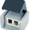 Module mounting, gray, for 2 x AMJ, 2 x UMJ, 100021370