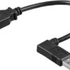 USB 2.0 extension cable, USB plug type A to USB socket type A, 0.3 m, black, 95705
