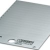 PVC device marker, (L x W) 9 x 34.65 mm, silver, carrier card with 45 pcs, 0829430