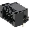 Pin header, 24 pole, pitch 3.5 mm, angled, black, 1264120000