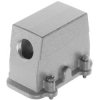Grommet housing, size 16B, die-cast aluminum, 1 x M25, angled, screw locking, IP66/IP68/IP69/IPX9K, 19390160526