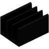 IC heatsink, (L x W x H) 8.5 x 6.3 x 4.8 mm, 90 K/W, black anodized, ICK 6 8 L