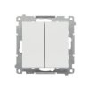 SIMON 55 Wyłącznik zwierny przycisk poczwórny szybkozłącza jasnoszary mat TP4.01/114 KONTAKT SIMON